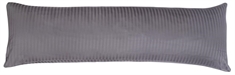 Pudebetræk 50x150 cm - Jacquardvævet - Antracitgrå - 100% bomuldssatin 