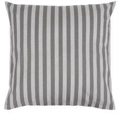 Pudebetræk 60x63 cm - Stripes Grey - Grå - 100% Bomuld