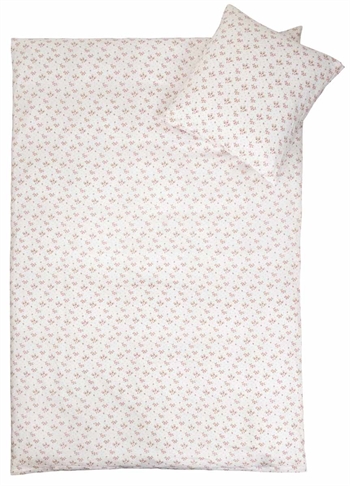 Baby sengetøj 70x100 cm - Summer white - 100% Bomuldssatin - By Night sengesæt 