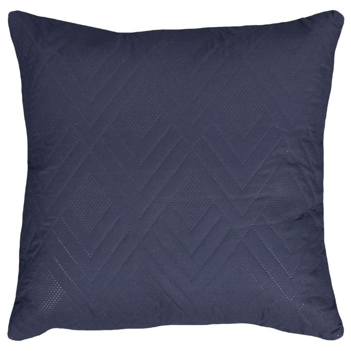 Gavlpude - 80x80 cm - 2 sidet - Mørkeblå og lyseblå - Stor pyntepude til sengen