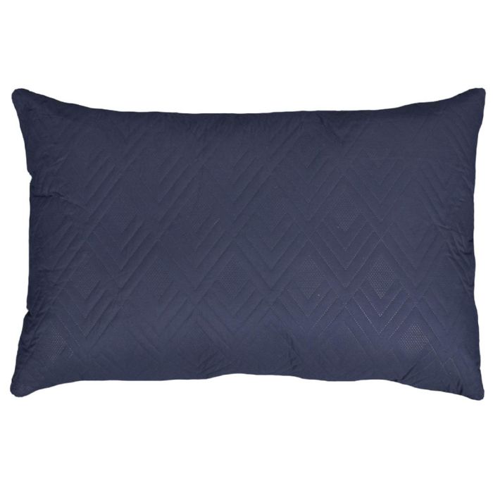 Gavlpude - 60x90 cm - 2 sidet - Mørkeblå og lyseblå - Stor pyntepude til sengen