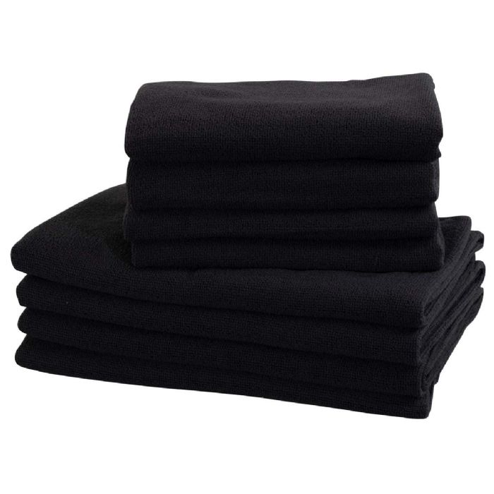 Microfiber håndklæder - 8 stk i pakke - Grå - Letvægts håndklæder 