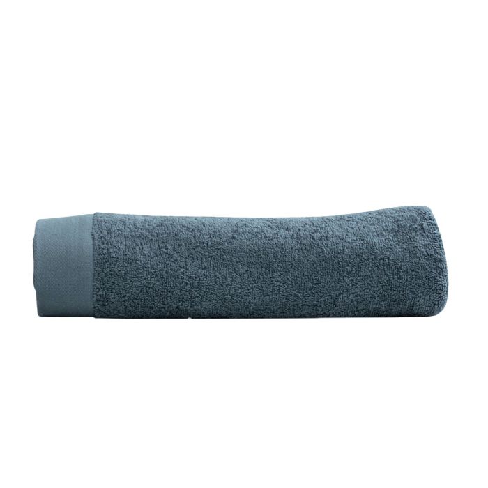Badelagen - 100% Blødt bomuld med høj absorberingsevne - 100x150 cm - Mørkeblåt - Stort håndklæde fra danske By Borg