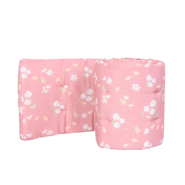 Sengerand - Blød sengerand 360x30 cm - Sød kanin kollektion til baby og babysengen - Sengerand til tremmeseng - Nordstrand Home babytilbehør