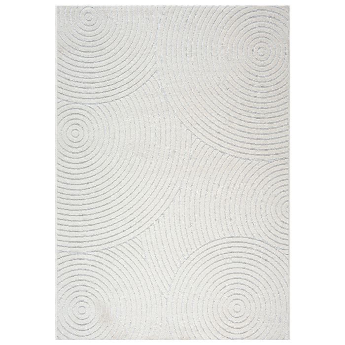 Gulvtæppe - 160x220 cm - Vævet - Cremefarvet med mønster - Tenerife - Nordstrand Home