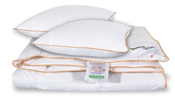 Dyne pude sæt - Dobbelt sommerdyne - 240x220cm + 2 puder - Sval dobbelt dyne med moskusdun
