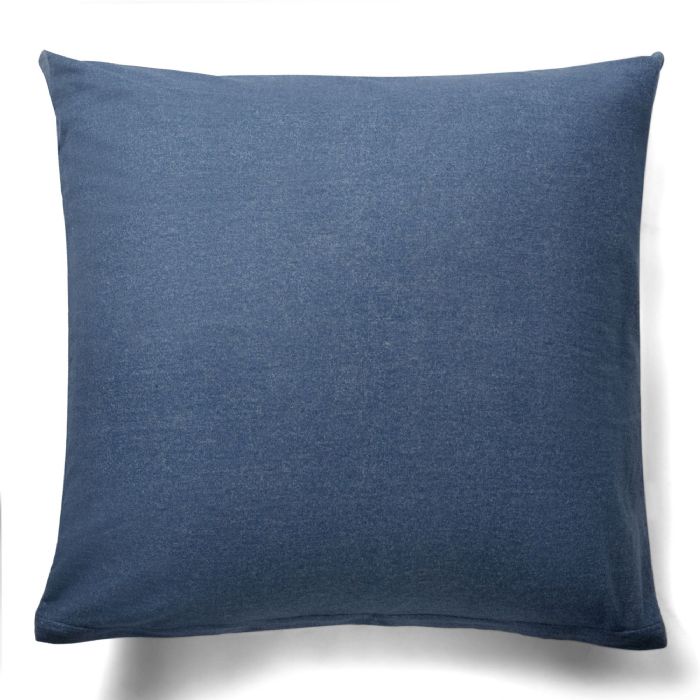 Pudebetræk 60x63 cm - Bomulds flonel - Blue Melange 