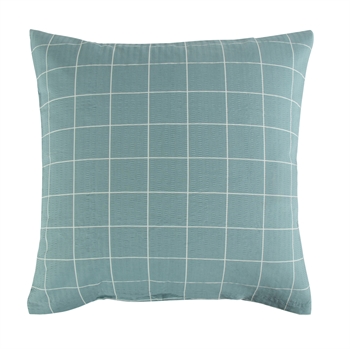 Pudebetræk 60x63 cm - Dusty Green Check - Grøn - Bæk og bølge 