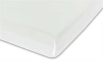 Boxlagen 60x120 cm -  Hvid - 100% ekstra fin bomuldssatin - Faconlagen til babymadras