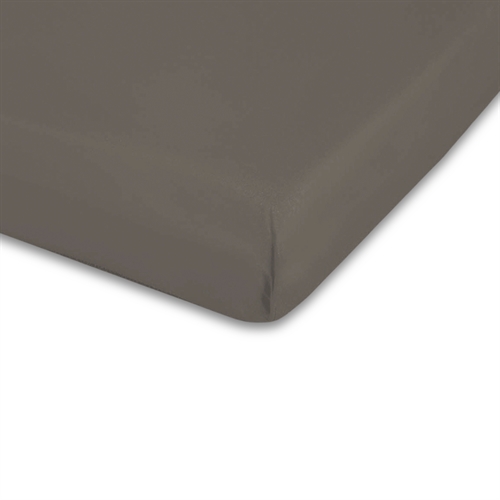 Boxlagen 70x160 cm - Mørkegrå - 100% Bomulds percale - Faconlagen til juniormadras