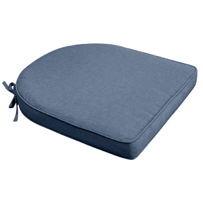 Siddehynde til havestol - Mørkeblå havehynde med 6 cm skum - Måler 48x49 cm - UV-resistent udendørs hynde - Nordstrand Home sædehynde