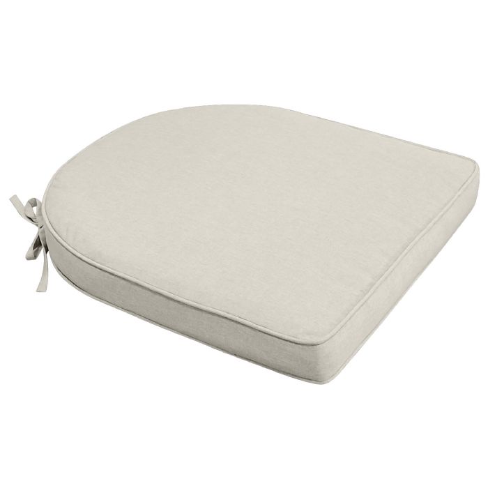 Siddehynde til havestol - Beige havehynde med 6 cm skum - Måler 48x49 cm - UV-resistent udendørs hynde - Nordstrand Home sædehynde