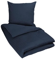 Baby sengetøj 70x100 - Mørkeblå - 100% jacquardvævet Bomuldssatin