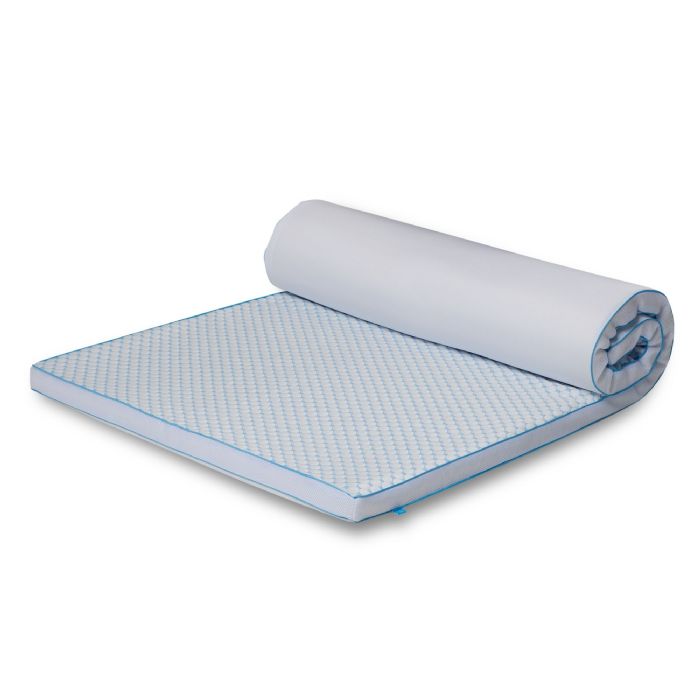 Kølende topmadras - 90x200 cm 5 cm høj - 5 zoner - Memoryskum topmadras - SLEEP TECH by Borg
