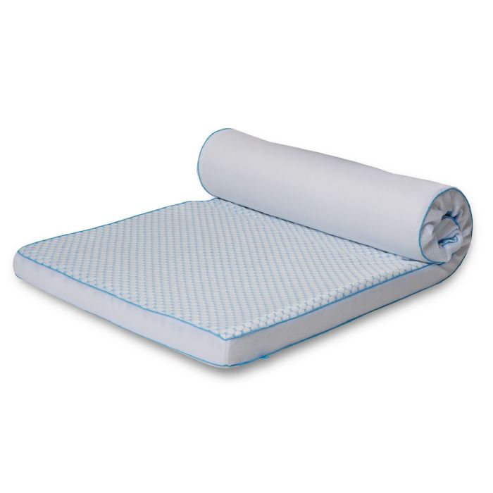 Kølende topmadras - 90x200 cm - 7 zoner - Luksus memoryskum topmadras 8 cm høj  - SLEEP TECH By Borg